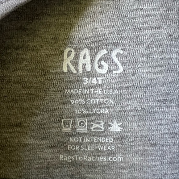 Rags to Raches 3/4T Gray Party Bear Print Baby Romper Jumpsuit - Picture 4 of 7